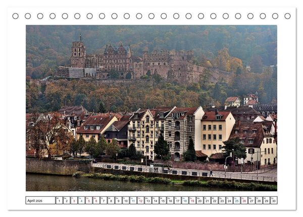 Produktbild: Heidelberg - Ansichtssache (Tischkalender 2026 DIN A5 quer), CALVENDO Monatskalender