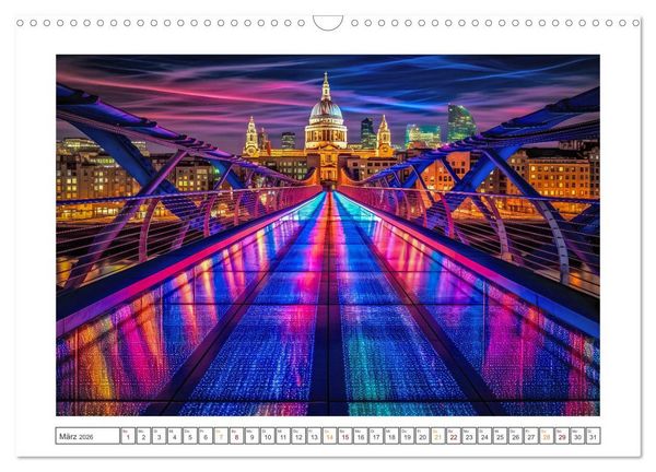 Produktbild: Ber&uuml;hmte Br&uuml;ckenwunder (Wandkalender 2026 DIN A3 quer), CALVENDO Monatskalender