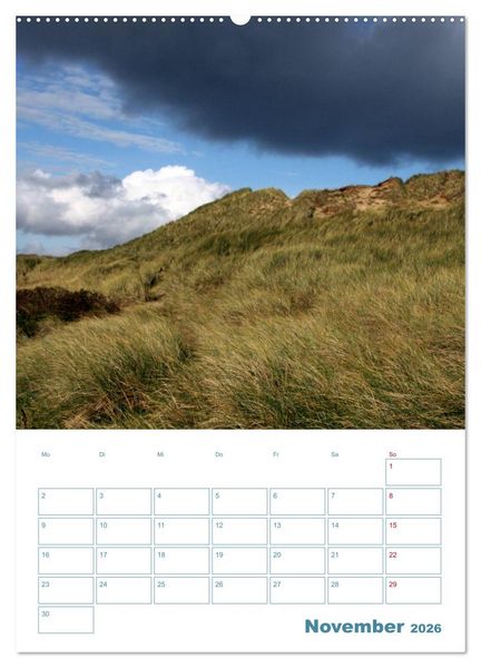 Produktbild: Sylter D&uuml;nen (Wandkalender 2026 DIN A2 hoch), CALVENDO Monatskalender
