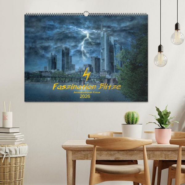 Produktbild: Faszination Blitze beeindruckende Fotos (Wandkalender 2026 DIN A2 quer), CALVENDO Monatskalender