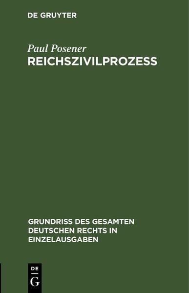 Produktbild: Reichszivilproze&szlig;