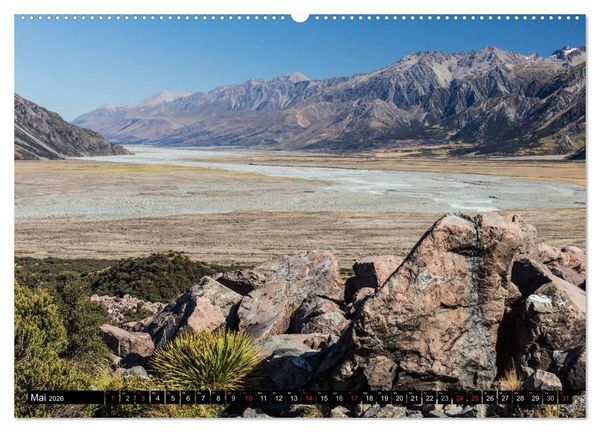 Produktbild: Neuseeland - Attraktiver S&uuml;den (Wandkalender 2026 DIN A2 quer), CALVENDO Monatskalender