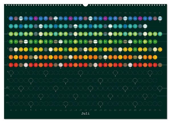 Produktbild: Perlenkalender (Wandkalender 2027 DIN A2 quer), CALVENDO Monatskalender