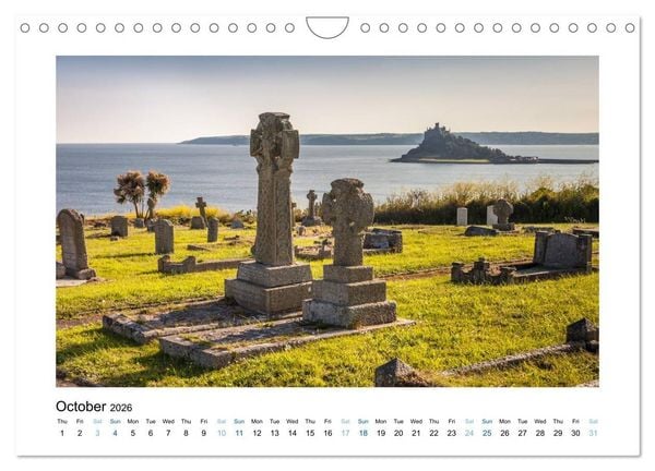 Produktbild: Cornwall - Between Land and Sea (Wall Calendar 2026 DIN A4 landscape), CALVENDO 12 Month Wall Calendar