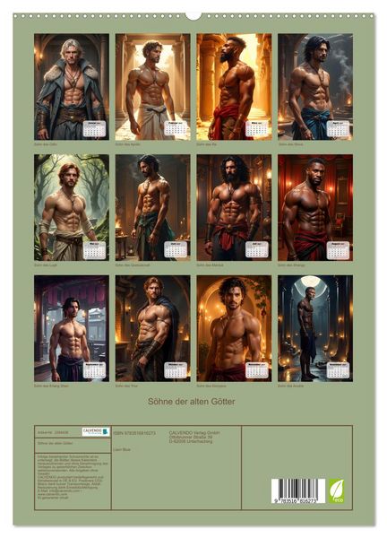 Produktbild: S&ouml;hne der alten G&ouml;tter (hochwertiger Premium Wandkalender 2027 DIN A2 hoch), Kunstdruck in Hochglanz