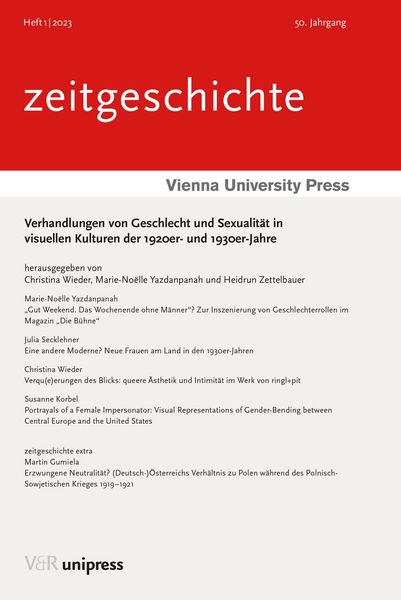 Produktbild: Verhandlungen von Geschlecht und Sexualit&auml;t in visuellen Kulturen der 1920er- und 1930er-Jahre
