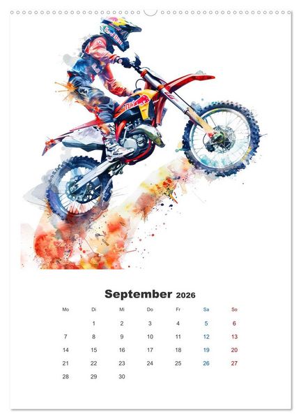 Produktbild: Zweirad Extrem (Wandkalender 2026 DIN A2 hoch), CALVENDO Monatskalender
