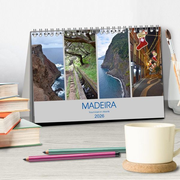 Produktbild: MADEIRA, Trauminsel im Atlantik (Tischkalender 2026 DIN A5 quer), CALVENDO Monatskalender