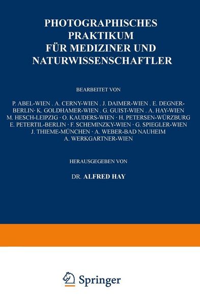 Produktbild: Photographisches Praktikum f&uuml;r Mediziner und Naturwissenschaftler