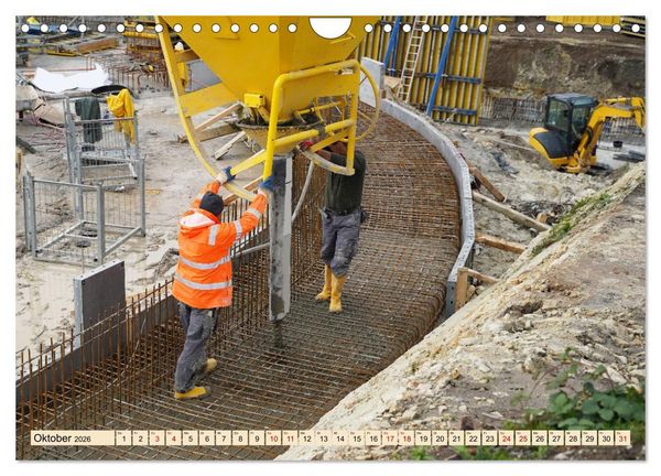 Produktbild: Auf der Gro&szlig;baustelle (Wandkalender 2026 DIN A4 quer), CALVENDO Monatskalender