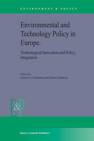 Produktbild: Environmental and Technology Policy in Europe