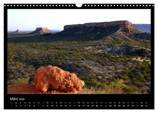 Produktbild: Namibia 2026 Farben der W&uuml;ste (Wandkalender 2026 DIN A3 quer), CALVENDO Monatskalender