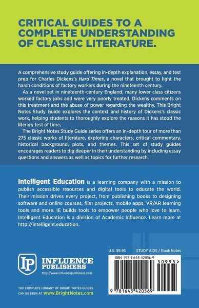 Produktbild: Study Guide to Hard Times by Charles Dickens