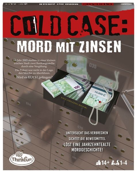Produktbild: ThinkFun ColdCase: Mord mit Zinsen - Kombinationsspiel ab 14 Jahre