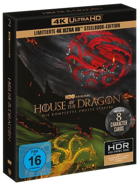 Produktbild: House Of The Dragon - Staffel 2 - Steelbook - Limited Edition (4K Ultra HD) [4 BRs]