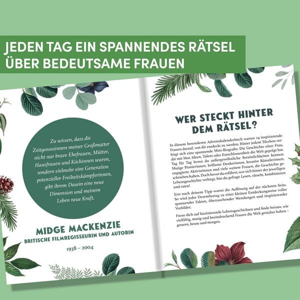 Produktbild: Ber&uuml;hmte Frauen, die Geschichte schrieben. Adventskalenderbuch
