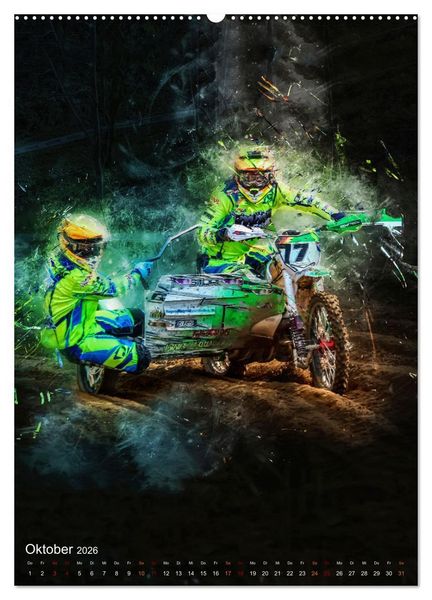 Produktbild: Motocross Seitenwagen - einfach cool (Wandkalender 2026 DIN A2 hoch), CALVENDO Monatskalender