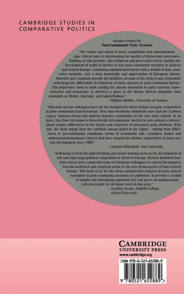 Produktbild: Post-Communist Party Systems
