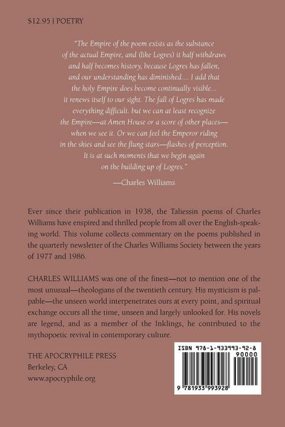 Produktbild: The Taliessin Poems of Charles Williams