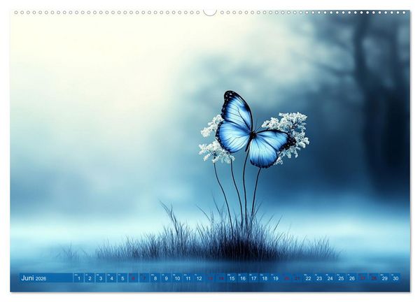 Produktbild: Blauer Zauberflug (Wandkalender 2026 DIN A2 quer), CALVENDO Monatskalender