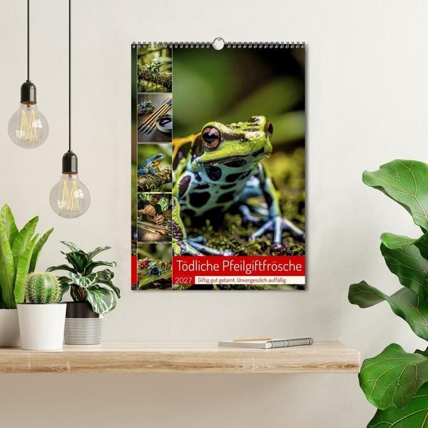Produktbild: T&ouml;dliche Pfeilgiftfr&ouml;sche (Wandkalender 2027 DIN A3 hoch), CALVENDO Monatskalender