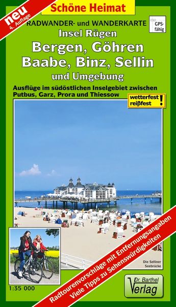Insel Rügen: Bergen, Göhren, Baabe, Binz, Sellin und Umgebung Radwander- und Wanderkarte 1 : 35 000, Sonstige von Verlag Barthel, Barthel, A,