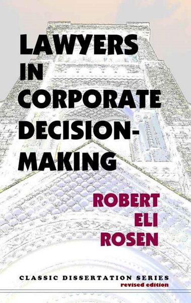 Produktbild: Lawyers in Corporate Decision-Making