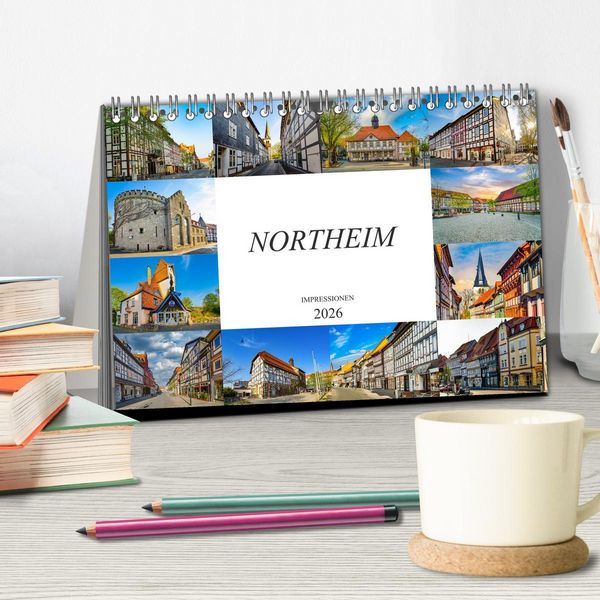 Produktbild: Northeim Impressionen (Tischkalender 2026 DIN A5 quer), CALVENDO Monatskalender