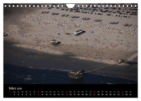 Produktbild: Die Nordseek&uuml;ste (Wandkalender 2026 DIN A4 quer), CALVENDO Monatskalender