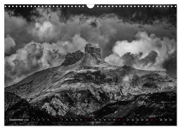 Produktbild: Dramatik in SW (Wandkalender 2026 DIN A3 quer), CALVENDO Monatskalender