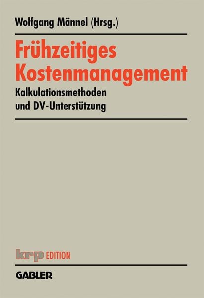 Produktbild: Fr&uuml;hzeitiges Kostenmanagement