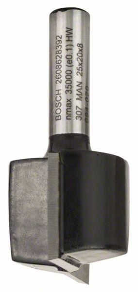 Bosch Accessories 2608628392 Nutfräser Hartmetall Länge 51 mm Produktabmessung, Ø 25 mm Schaftdurchmesser 8 mm