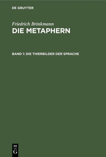 Produktbild: Die Thierbilder der Sprache