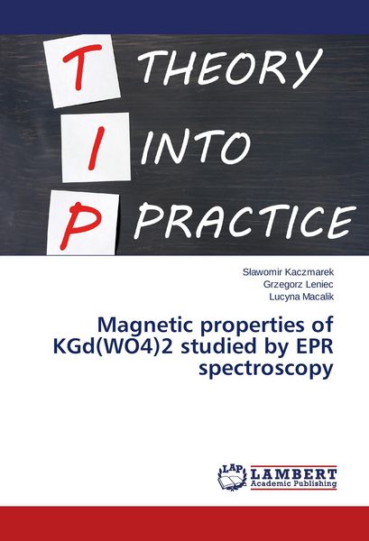 Produktbild: Magnetic properties of KGd(WO4)2 studied by EPR spectroscopy