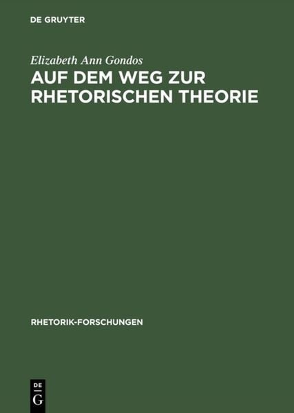 Produktbild: Auf dem Weg zur rhetorischen Theorie
