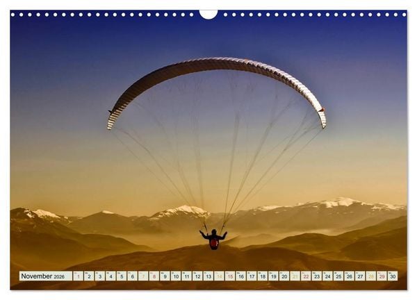 Produktbild: Freiheit und Abenteuer - Paragliding (Wandkalender 2026 DIN A3 quer), CALVENDO Monatskalender