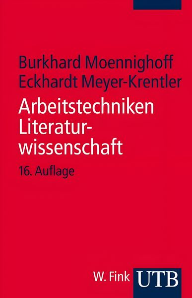 Produktbild: Arbeitstechniken Literaturwissenschaft
