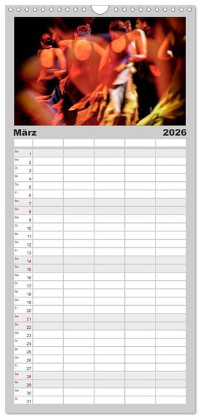 Produktbild: Familienplaner 2026 - Flamenco - Tanz der Leidenschaft mit 5 Spalten (Wandkalender, 21 x 45 cm) CALVENDO
