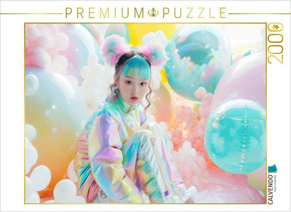 Produktbild: CALVENDO Puzzle Charaktere in einer bunten Welt im Anime-Stil | 2000 Teile Lege-Gr&ouml;&szlig;e 90x67cm Foto-Puzzle f&uuml;r gl&uuml;ckliche Stunden