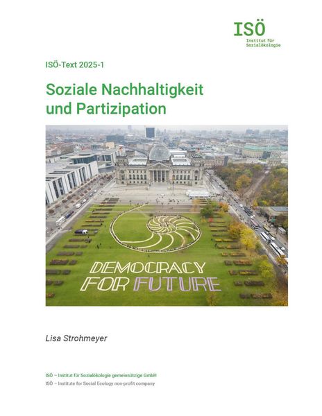 Produktbild: Soziale Nachhaltigkeit und Partizipation
