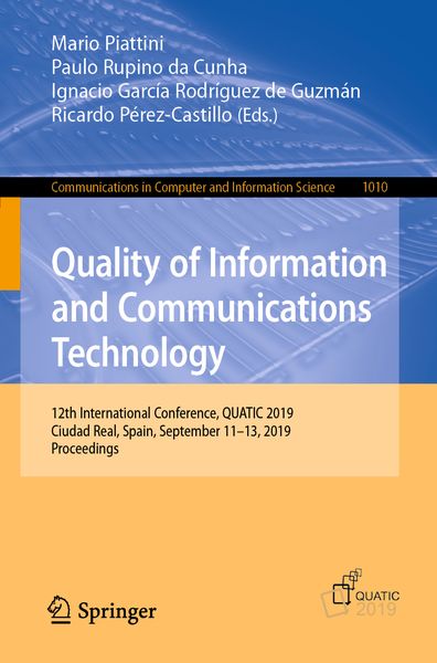Produktbild: Quality of Information and Communications Technology