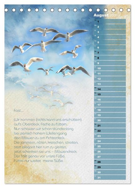 Produktbild: Wenn alle M&ouml;wen Emma hie&szlig;en... (Tischkalender 2027 DIN A5 hoch), CALVENDO Monatskalender