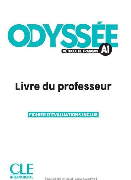 Produktbild: Odyss&eacute;e A1 : livre du professeur