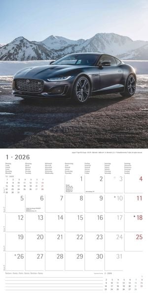 Produktbild: High Speed 2026 - Broschürenkalender 30x30 cm (30x60 geöffnet) - Kalender mit Platz für Notizen - Bildkalender - Wandplaner - Technikkalender