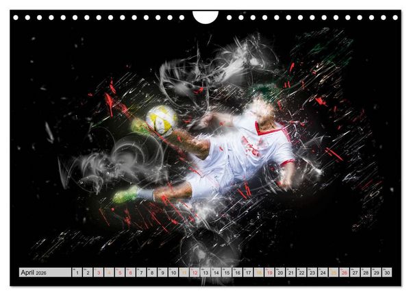 Produktbild: Fu&szlig;ball - extrem (Wandkalender 2026 DIN A4 quer), CALVENDO Monatskalender