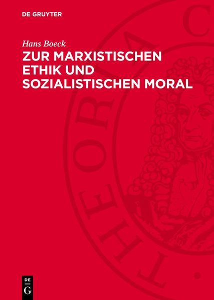 Produktbild: Zur marxistischen Ethik und sozialistischen Moral