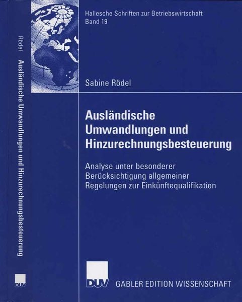 Produktbild: Ausl&auml;ndische Umwandlungen und Hinzurechnungsbesteuerung