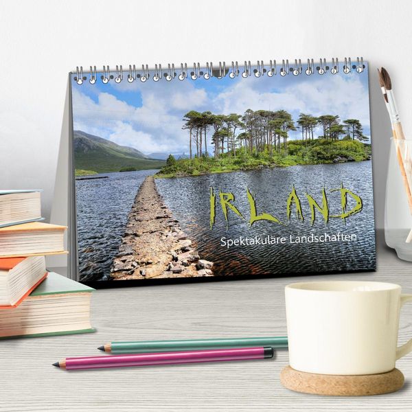 Produktbild: Irland - spektakul&auml;re Landschaften (Tischkalender 2026 DIN A5 quer), CALVENDO Monatskalender