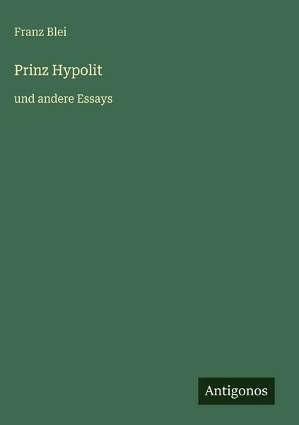 Produktbild: Prinz Hypolit