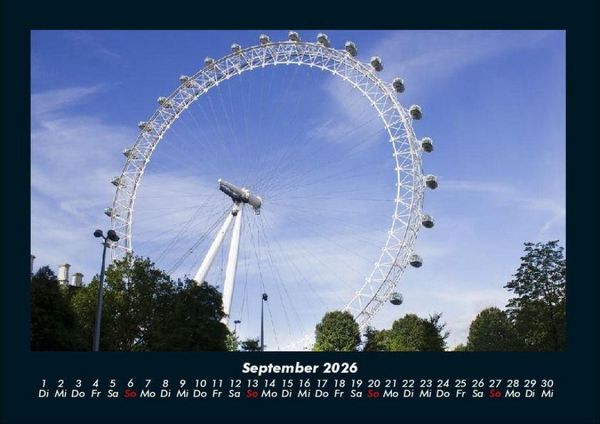 Produktbild: London 2026 Fotokalender DIN A4